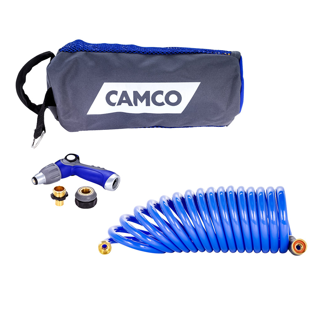 Camco 20 Coiled Hose Spray Nozzle Kit 41980