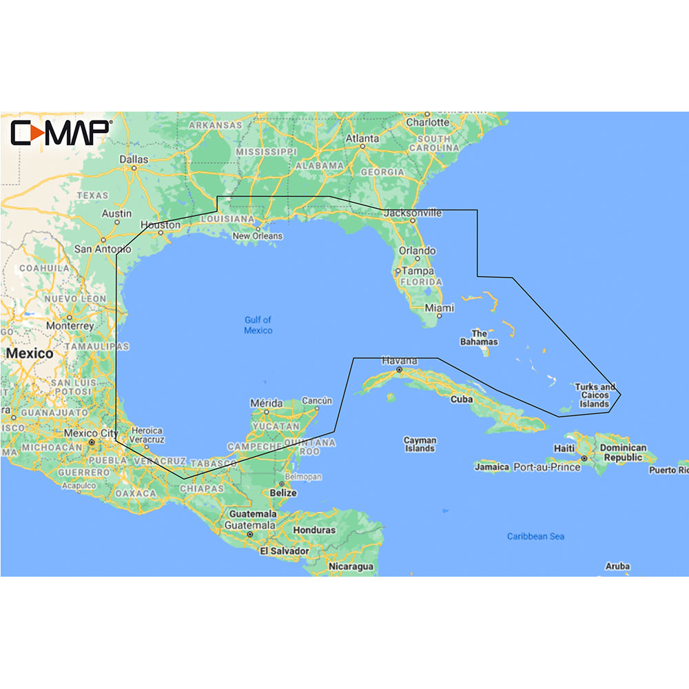 CMAP MNAY204MS Gulf of Mexico to Bahamas REVEAL Coastal Chart MNAY204MS