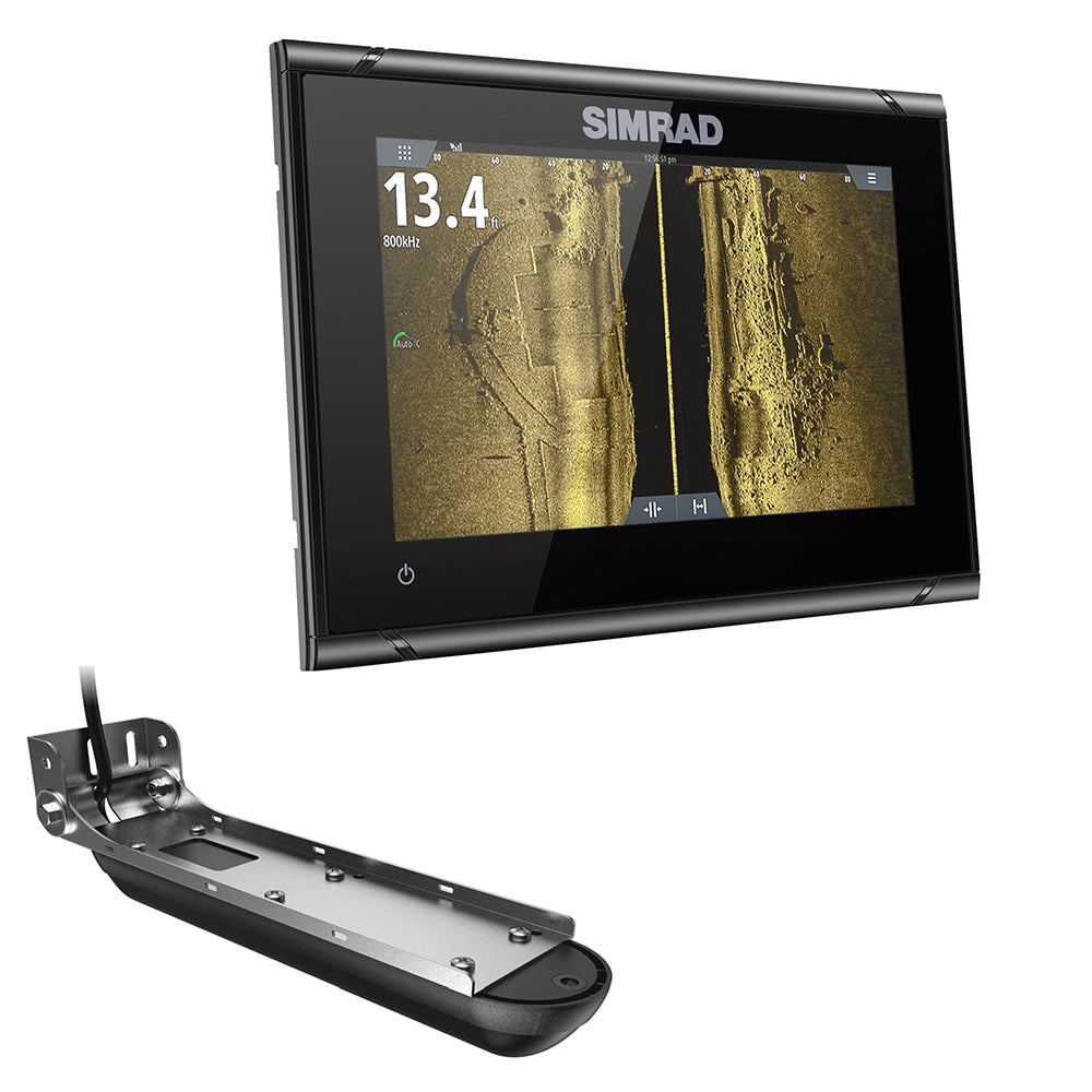 Simrad GO7 XSR ChartplotterFishfinder wActive Imaging 3in1 Transom Mount Transducer CMAP Discover Chart 00014838002