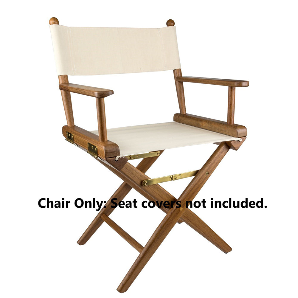 Whitecap Directors Chair wo Seat Covers Teak 60040