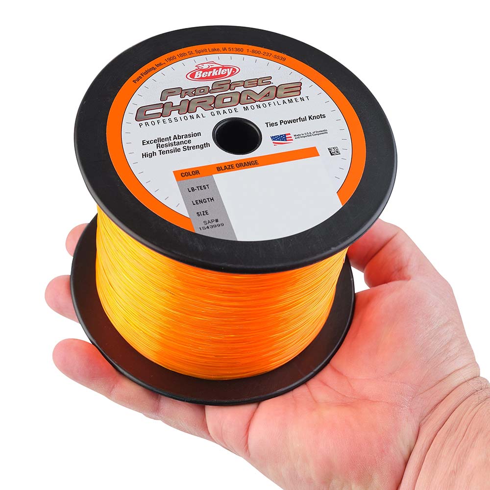 Berkley ProSpec Chrome Blaze Orange Monofilament 130 lb 2000 yds PSC5B13080 1544016