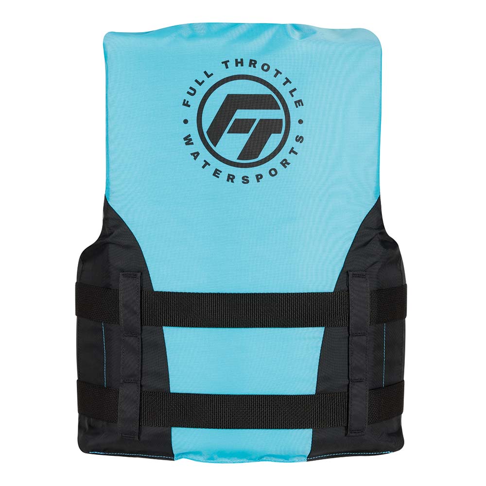 Full Throttle Teen Nylon Life Jacket AquaBlack 11220050501022