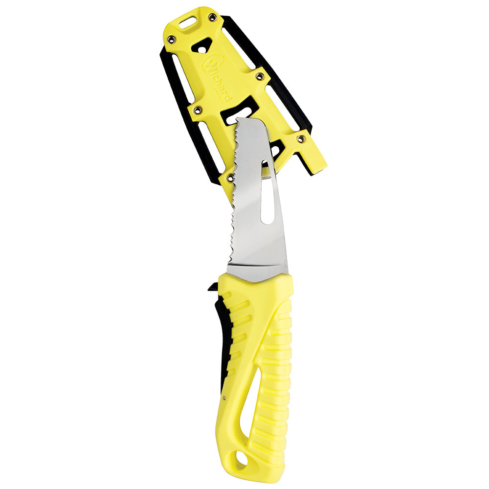 Wichard Offshore Rescue Knife Fixed Blade Fluorescent 10192
