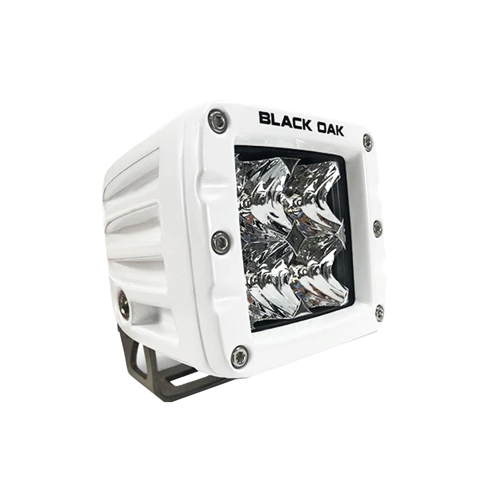 Black Oak 2 Marine LED Pod Light Spot Optics White Housing Pro Series 30 2SMPOD10CR