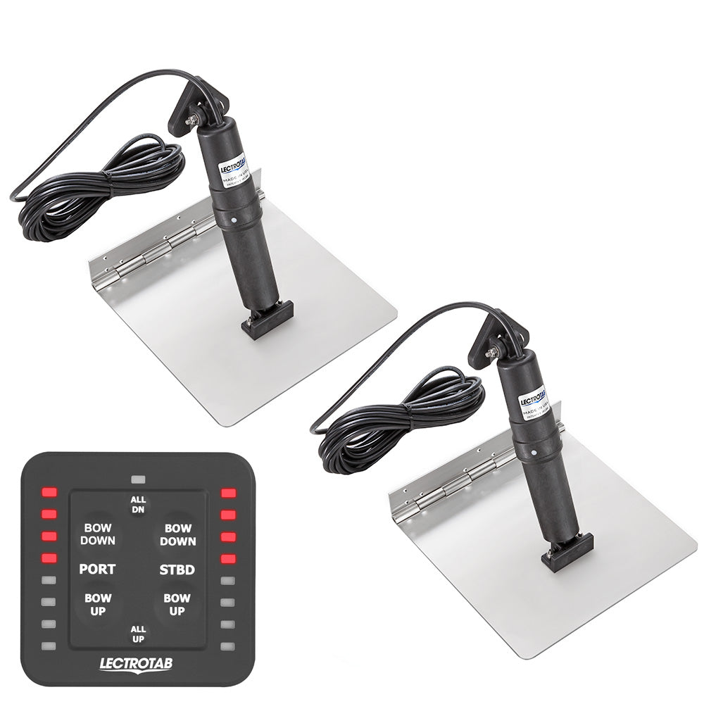 Lectrotab XKA Stainless Steel Trim Tab Kit wOneTouch Control 12 x 9 XKASL12X9