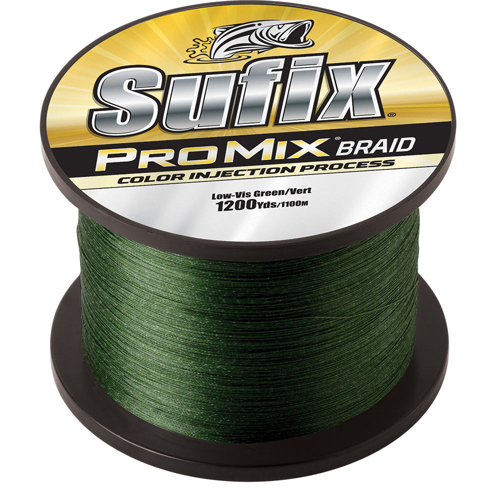 Sufix ProMix Braid 10lb LowVis Green 1200 yds 630310G