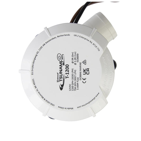 Attwood Tsunami MK2 Manual Bilge Pump T1200 1200 GPH 12V 56127