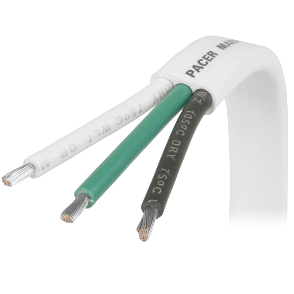 Pacer 63 AWG Triplex Cable BlackGreenWhite Sold By The Foot W63FT