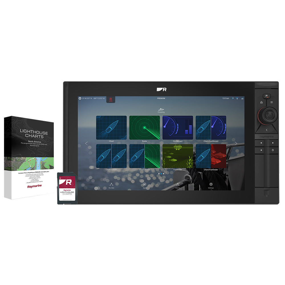 Raymarine Axiom 2 Pro 16 RVM ChartplotterFishfinder Lighthouse North America Chart No Transducer E7065800102