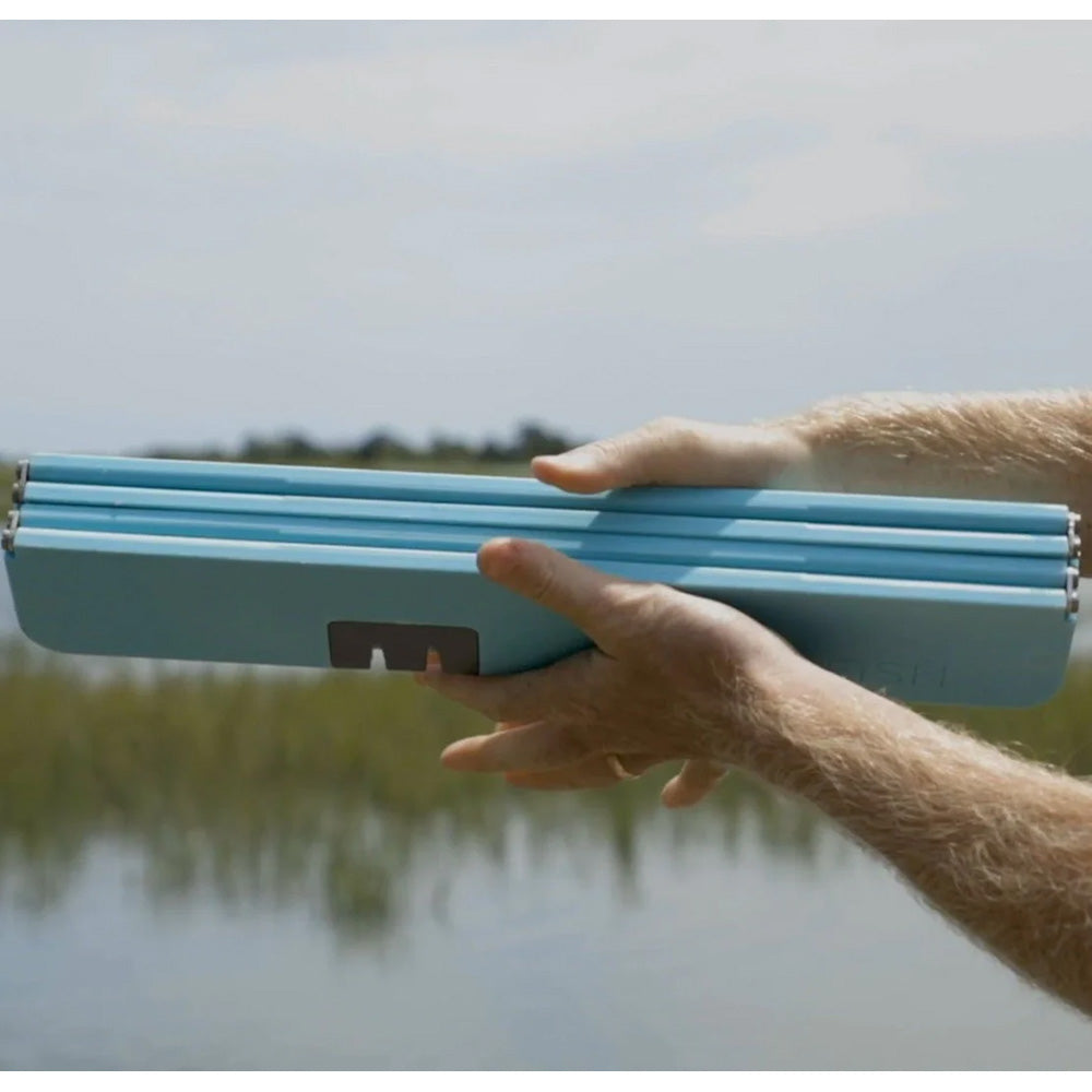 Toadfish Stowaway Folding Cutting Board wBuiltIn Knife Sharpener Teal 1054