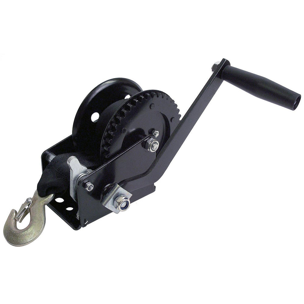 Attwood 1200 lb Single Drive Winch 2 x 20 Nylon Strap 111494