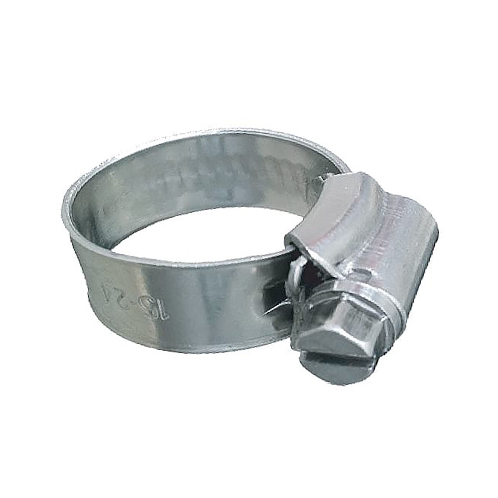 Trident Marine 316 SS NonPerforated Worm Gear Hose Clamp 38 Band 34 118 Clamping Range 10Pack SAE Size 10 7050581