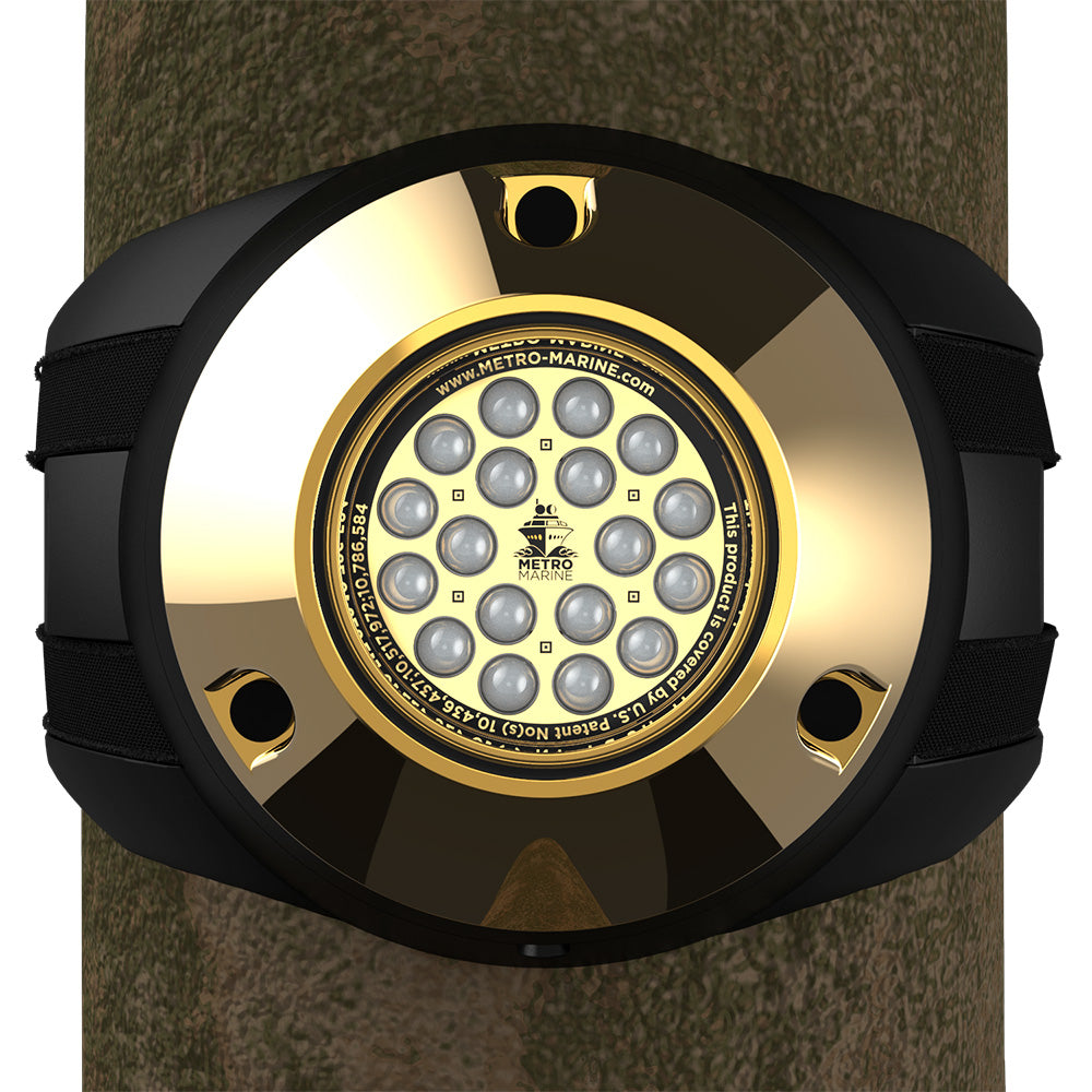Metro Marine HighOutput Piling Mount Underwater Light wIntelligent Monochromatic LEDs  Blue 45 Beam FPMR1B345