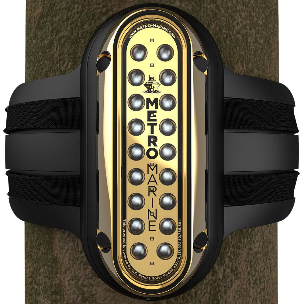 Metro Marine HighOutput Vertical Piling Mount Light wIntelligent Monochromatic LEDs  Green 90 Beam FPME1VG390