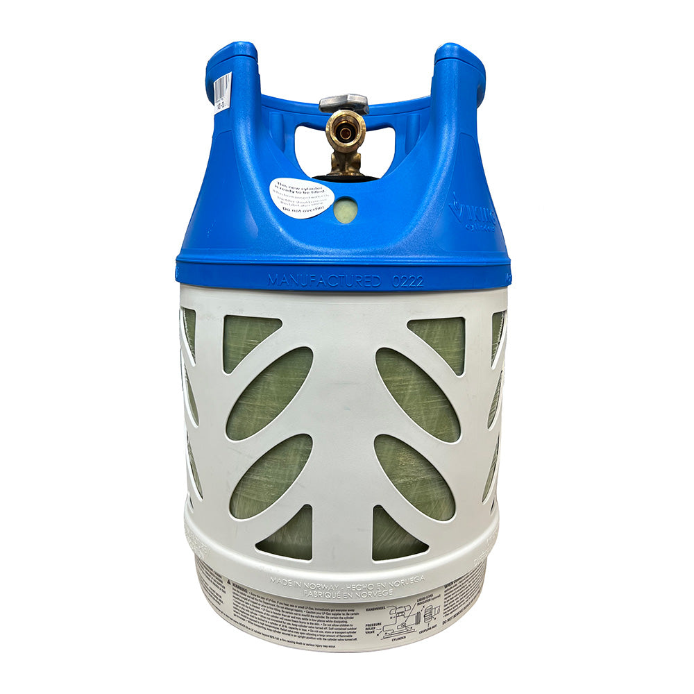 Viking Cylinders 17lb Vertical Fiberglass Composite LPG Cylinder wType 1 Valve  OPD DOT TC Approved 14200017