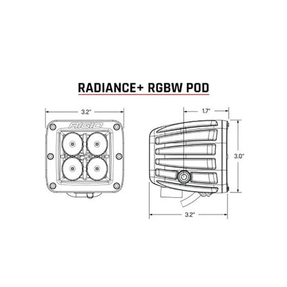 RIGID Industries Radiance  Pod  RGBW  Pair 202053
