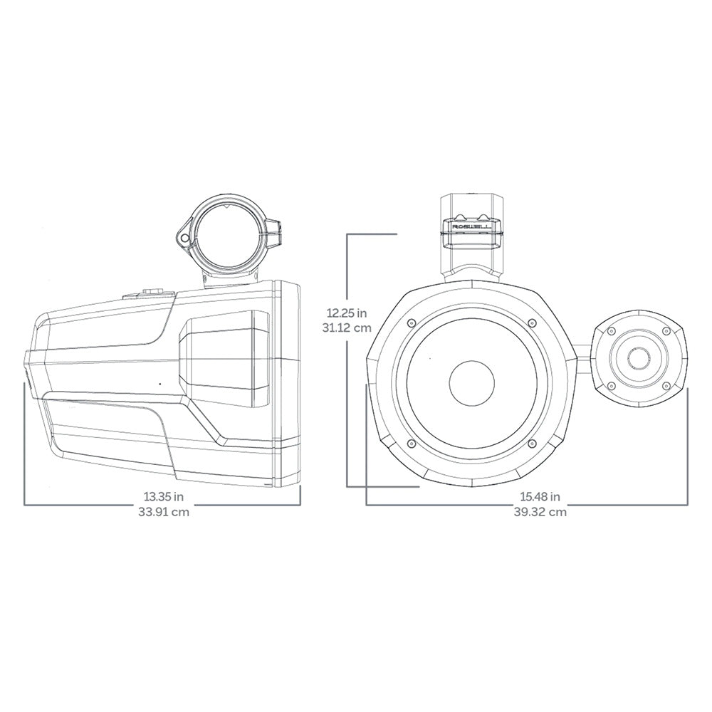Roswell R1 Pro Tower Speakers  White  200W RMS  400W Peak Power C9201910W