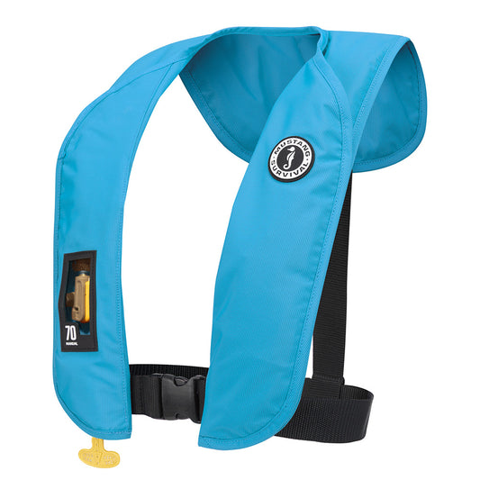 Mustang MIT 70 Manual Inflatable PFD  Azure Blue MD40412680202