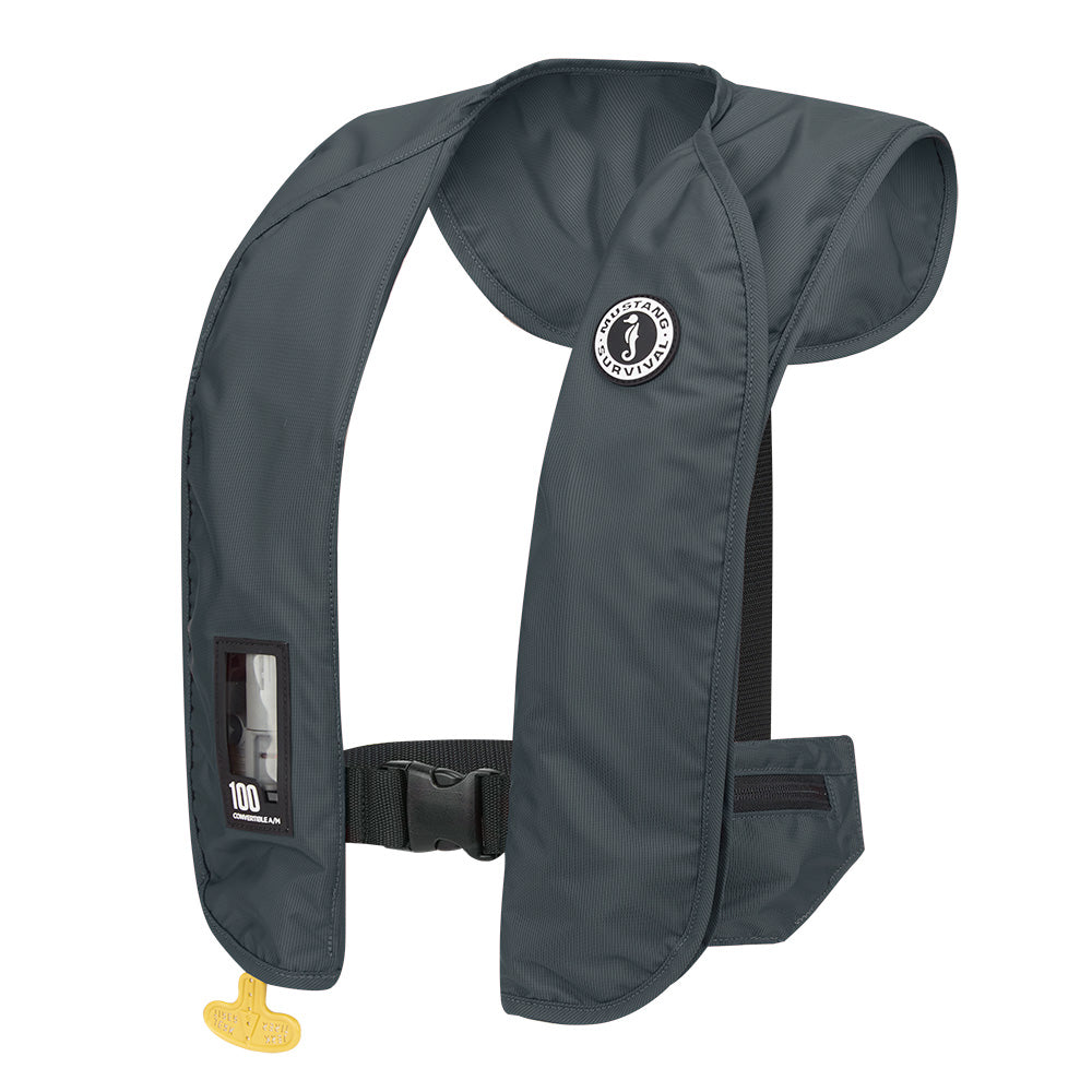 Mustang MIT 100 Convertible Inflatable PFD  Admiral Grey MD20301910202