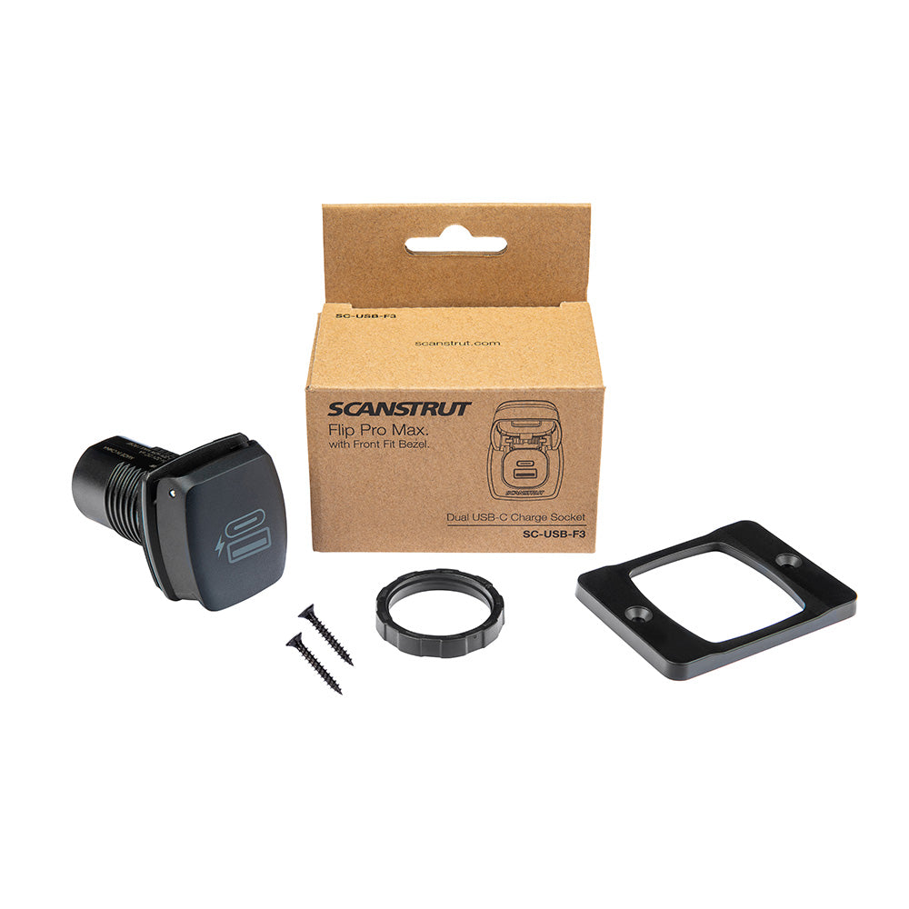 Scanstrut Flip Pro Plus Fast Charge USBA  USBC Socket SCUSBF4