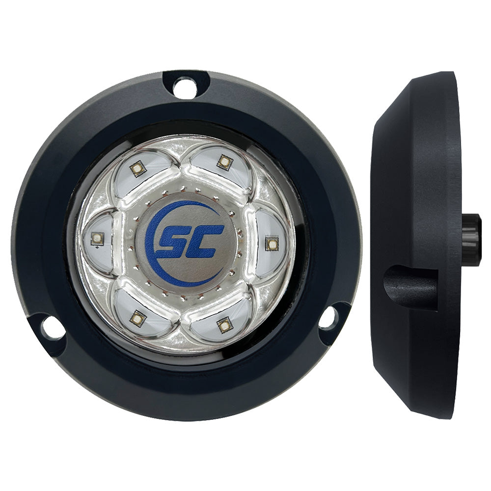 ShadowCaster SC2 Series Polymer Composite Surface Mount Underwater Light  Bimini Blue SC2BBCSM