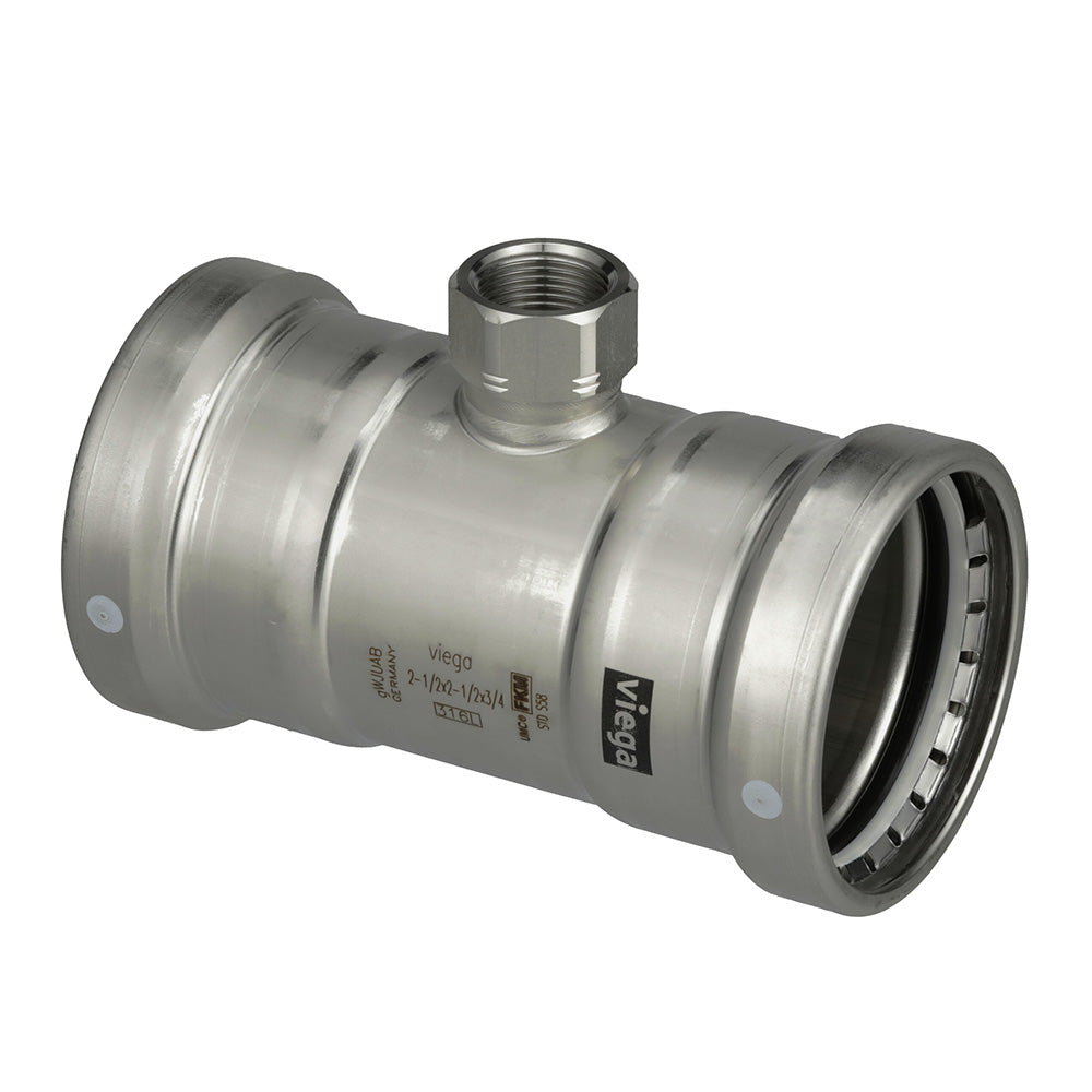 Viega MegaPress 316 FKM Tee wFPT  3 x 3 x 34 FPT 98425