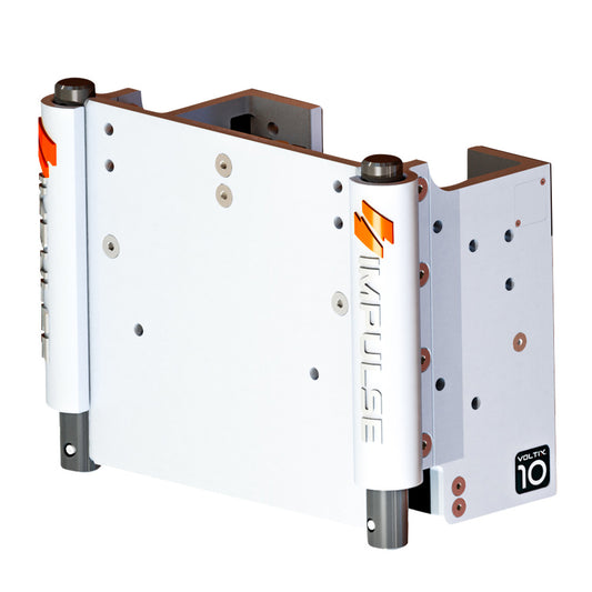 IMPULSE 10 Set Back Electric Jack Plate wStandard Control  White Cerakote 75072W