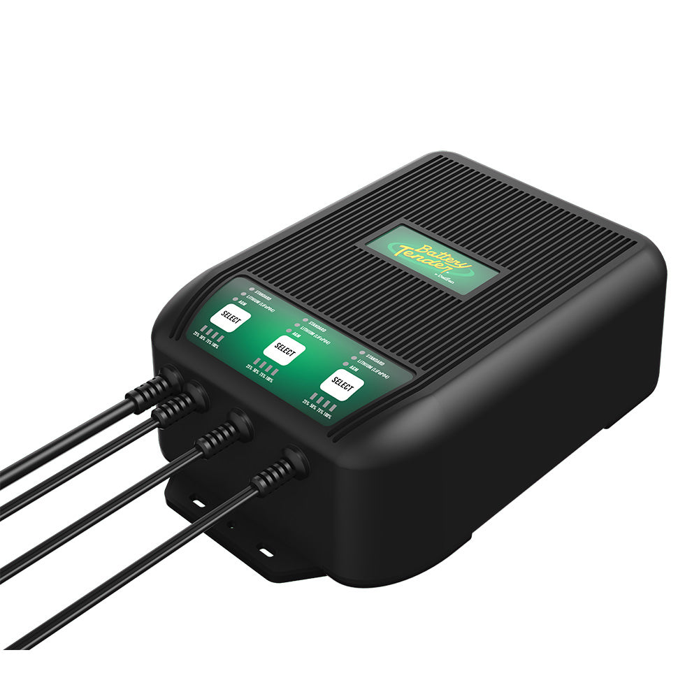 Battery Tender WaveCharge Pro 3Bank 12V 30A Battery Charger 0221008DLWH