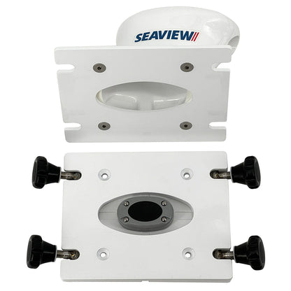 Seaview Removable Base fPedestal Mounts w7x7 Base Plate  White PMRB7