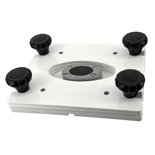 Seaview Removable Base fPedestal Mounts w7x7 Base Plate  White PMRB7