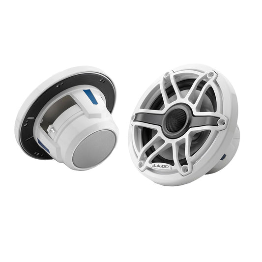 JL Audio M6 Series 65 Marine Coaxial Speakers wGloss White Sport Grille  M6650XSGwGw 0100309000