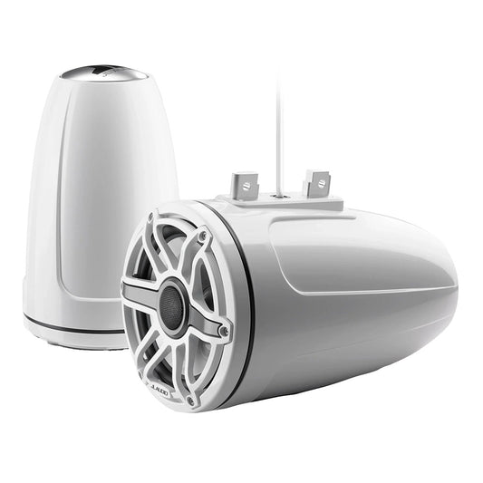 JL Audio M6 Series 77 Enclosed Tower Coaxial System wGloss White Sport Grille  M6770ETXv3GwSGwGw 0100327700