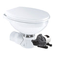 Commodore Quiet Flush Electric Toilet  Rear Macerator  Raw Water Pump  Regular Size CM4RMT