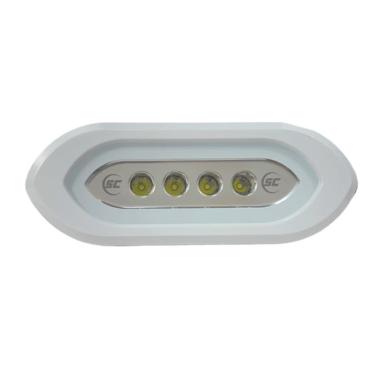 ShadowCaster Flush Mount Spreader Light  White Housing  White SCMSLF4XGWWH