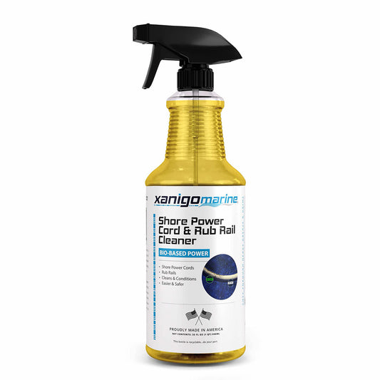 Xanigo Marine Shore Power Cord  Rub Rail Cleaner  32oz XMSPC32