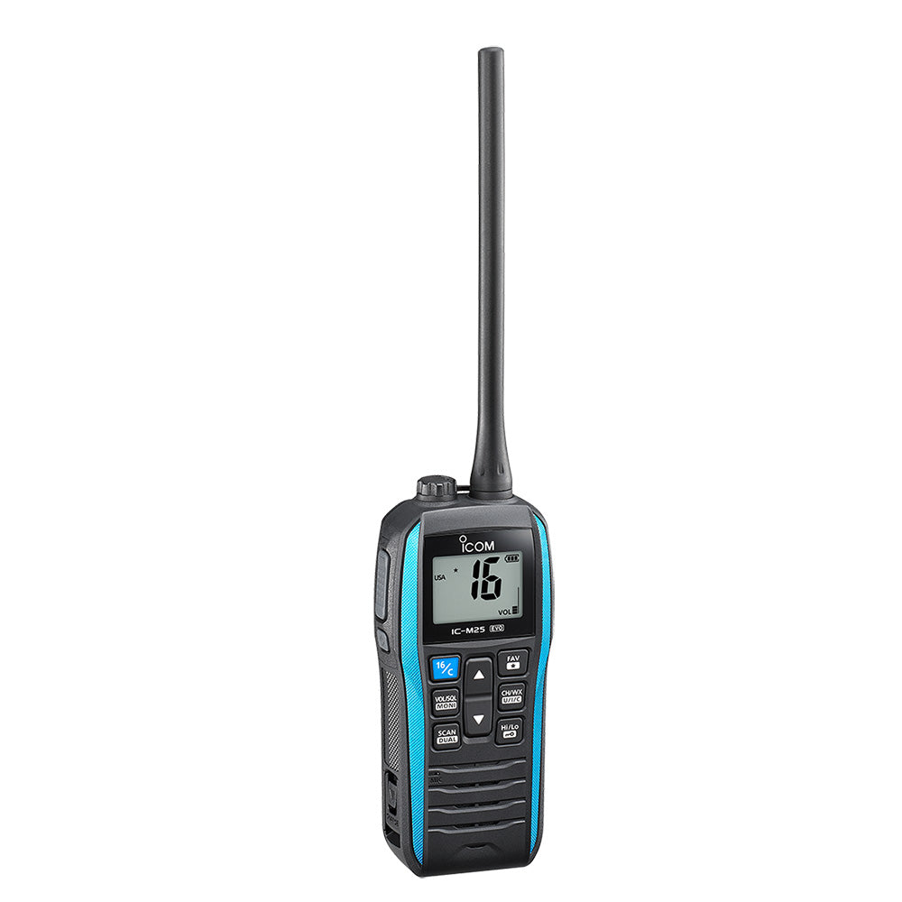 Icom M25 EVO Handheld VHF Radio  Blue M25 EVO BLUE 71
