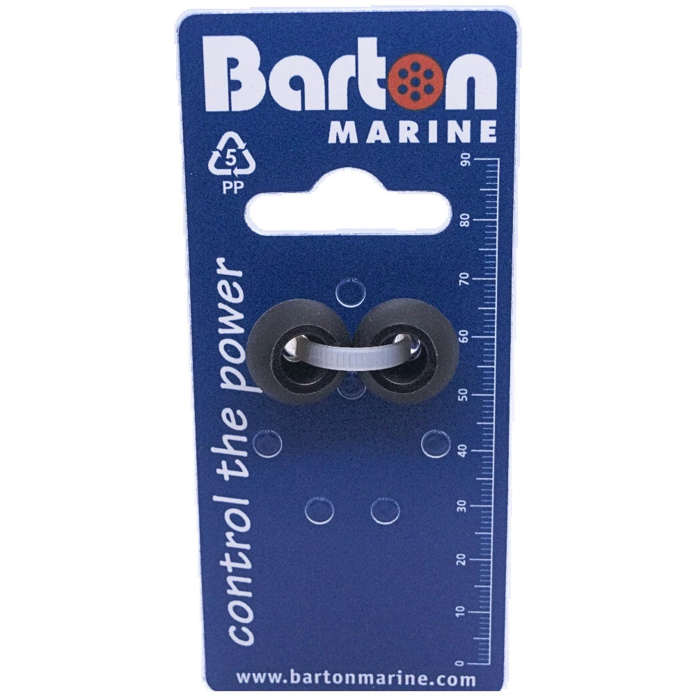Barton 4mm Rope Stoppers  Black  Pair 42812