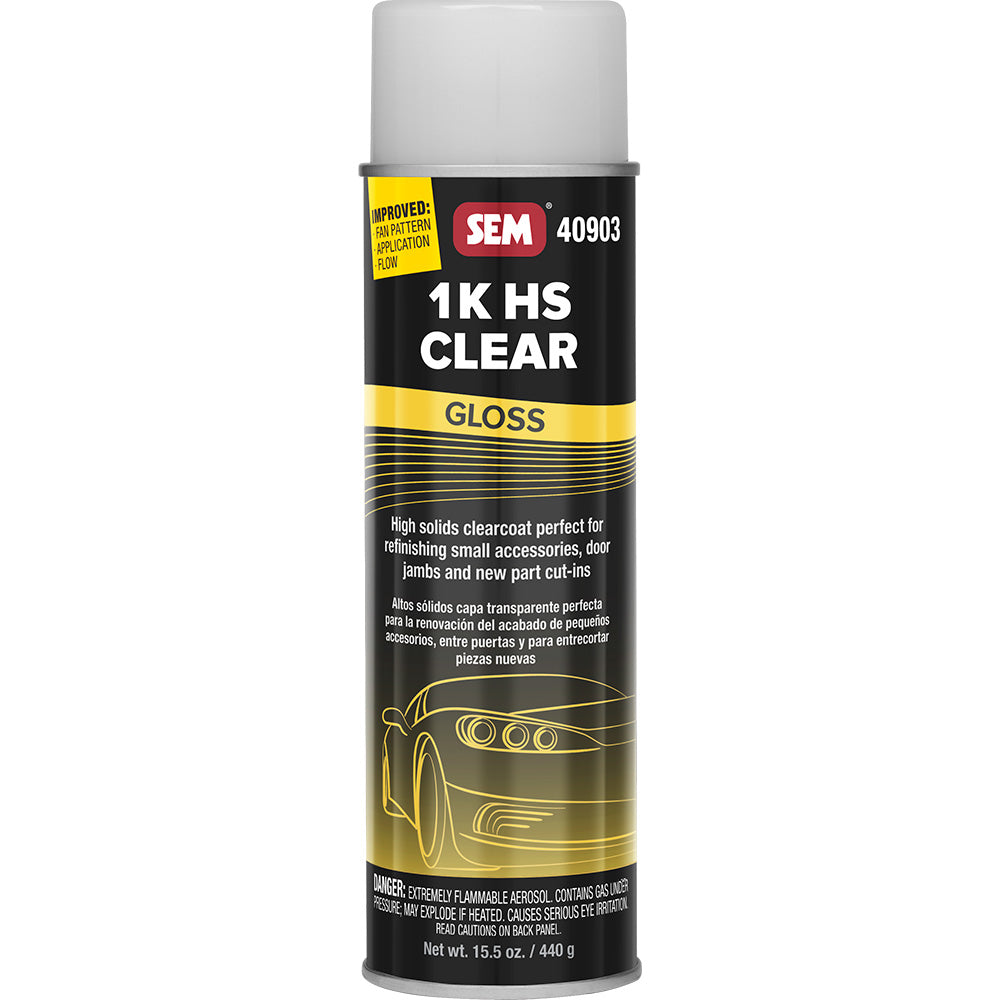 SEM 1K HS Clear  20oz Aerosol Can  Gloss Finish 40903