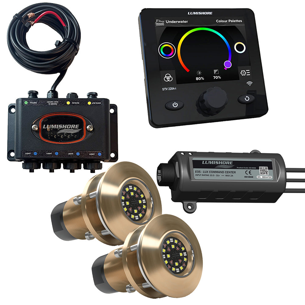 Lumishore EOS TIX404 2 Lights Hub LUX Command Center Display 0100453100