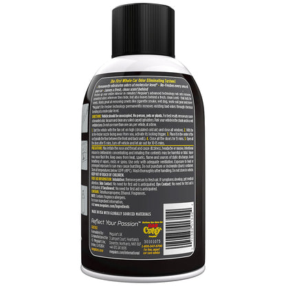 Meguiars Whole Car Air Refresher Odor Eliminator  Black Chrome Scent G181302