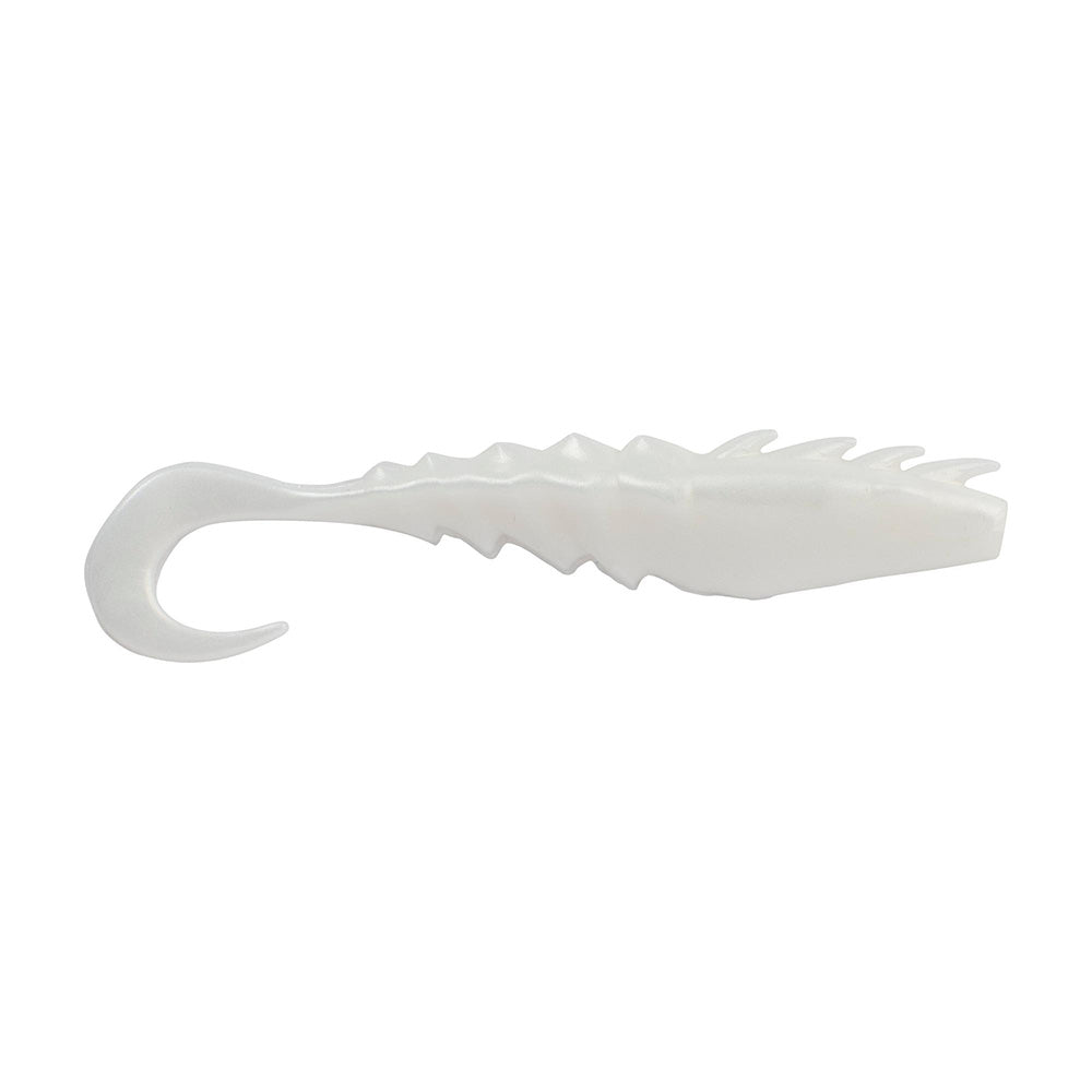 Berkley Gulp Saltwater Nemesis Prawn Curl Tail  4  Pearl White GSNPCT4PW 1551576