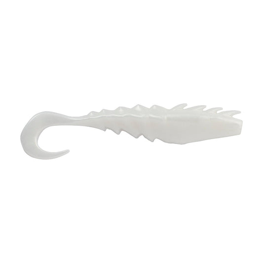 Berkley Gulp Saltwater Nemesis Prawn Curl Tail  4  Pearl White GSNPCT4PW 1551576