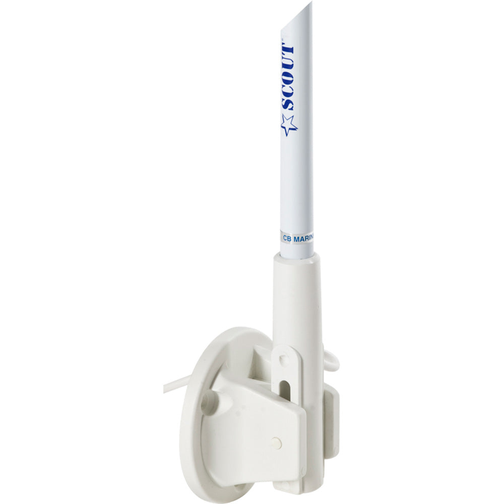 Scout 5 White VHF Antenna 3dB Lift  Lay Mount w5M RG58 PF AN NVHF00005