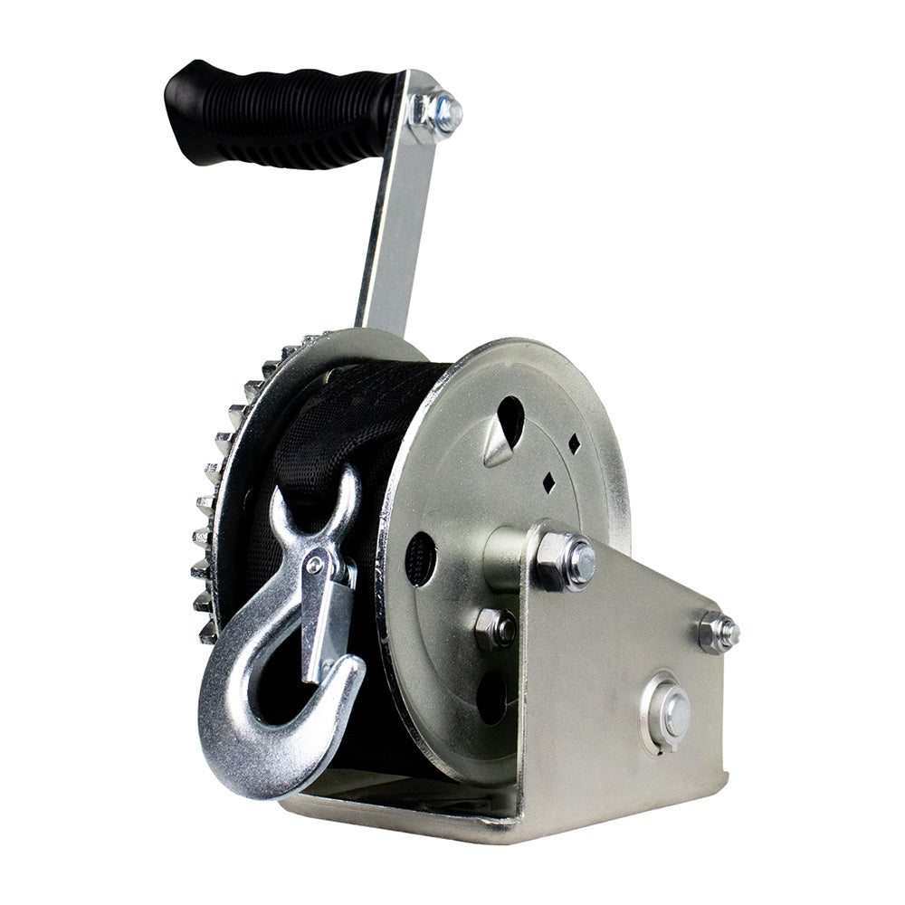 Powerwinch Utility Series Winch 1000lb 6 Crank Arm  Zinc 21500W10006ZR