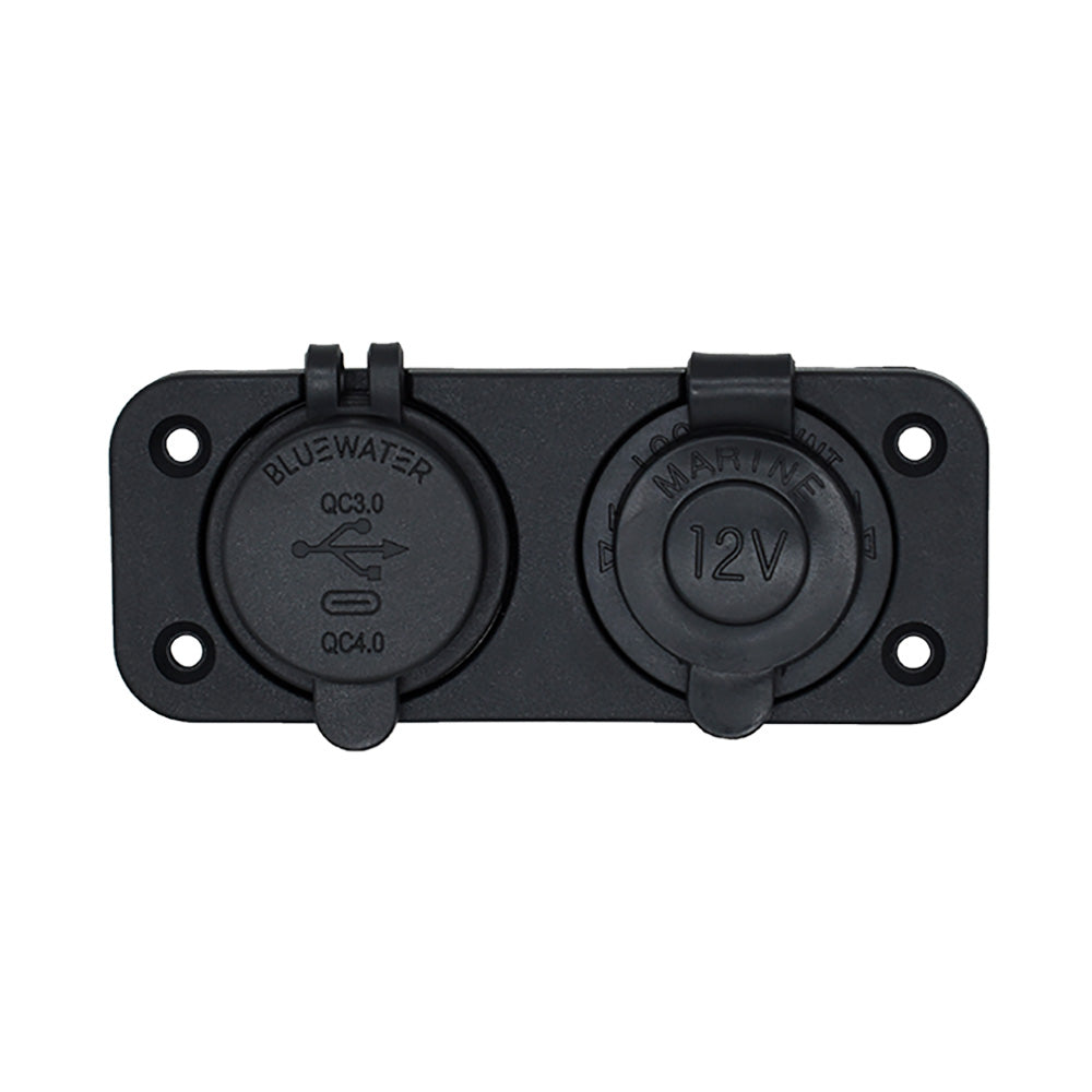 Bluewater Round Dual USBUSBC Charger 30004001A