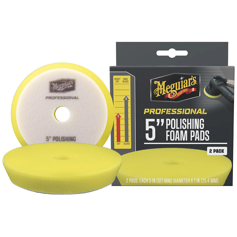 Meguiars Professional 5 Polishing Foam Pads 2Pack M5PFP2