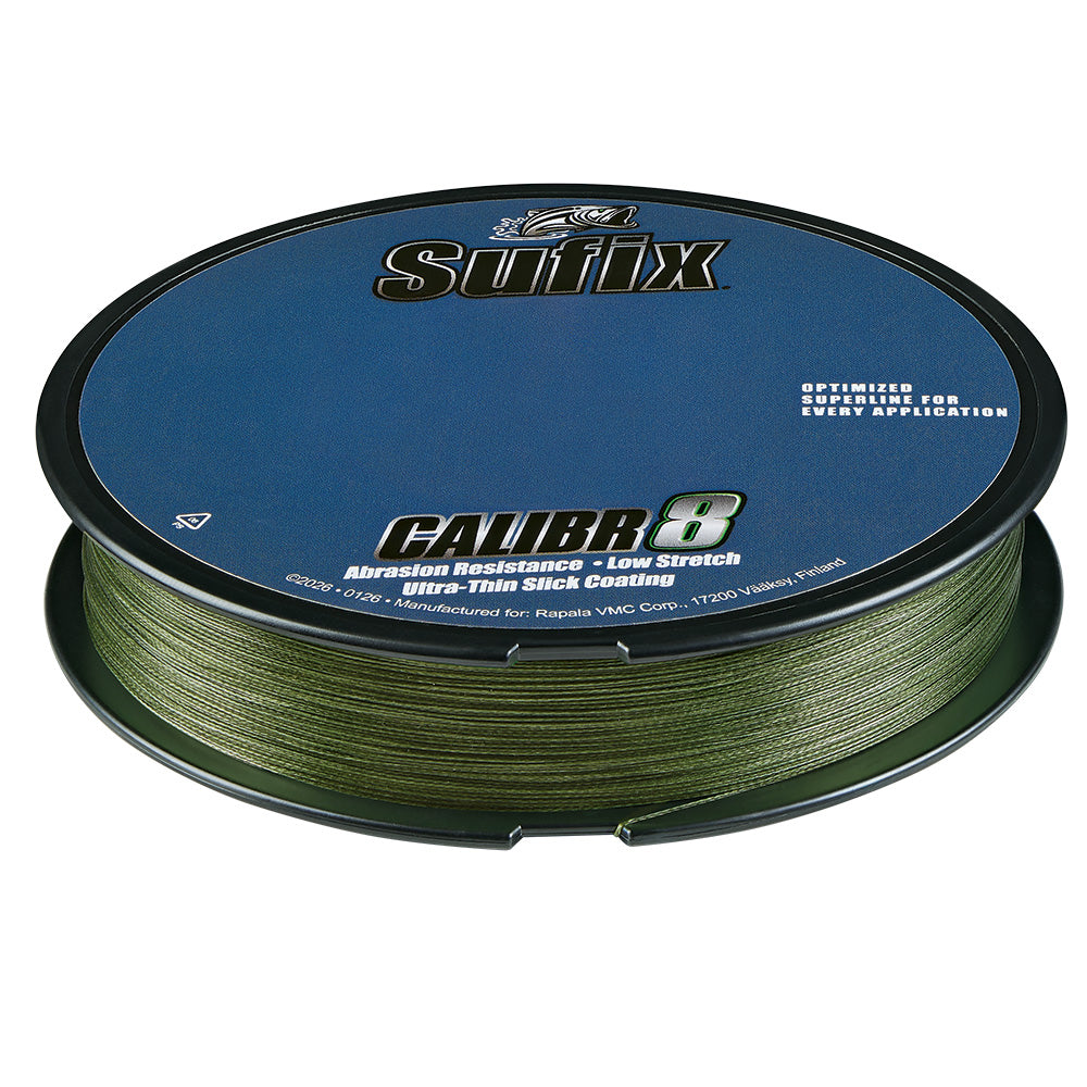 Sufix Calibr8 Braid 150yds 15lb  Low Vis Green 694015G