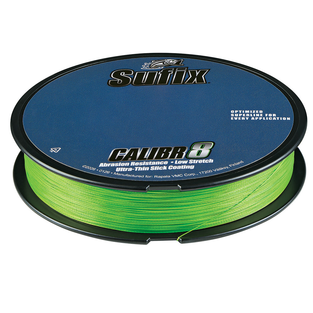 Sufix Calibr8 Braid 150yds 50lb  Neon Lime 694050L