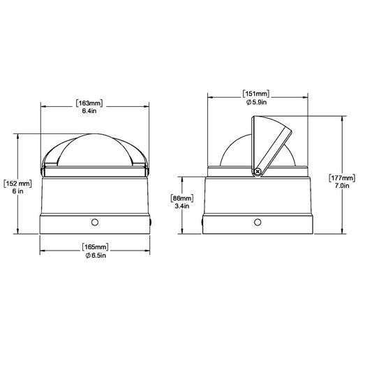Ritchie DNW200 Navigator Compass  Binnacle Mount  White DNW200