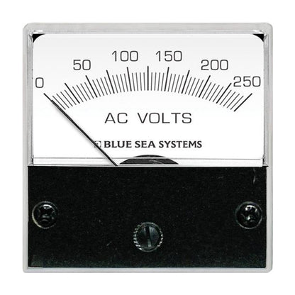 Blue Sea 8245 AC Analog Micro Voltmeter  2 Face 0250 Volts AC 8245